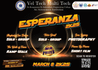 Esperanza 2K25 Cultural Fest Poster